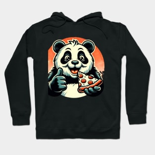 Panda Bear Eating Pizza Hoodie